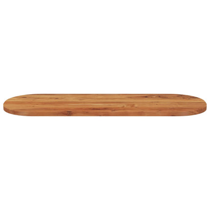Piano Tavolo 110x40x3,8 cm Ovale in Legno Massello di Acacia