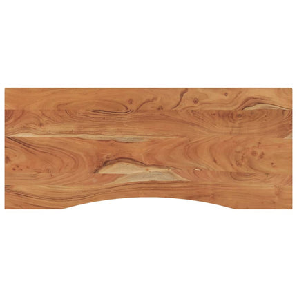 Piano Scrivania 120x50x2,5cm Rettangolare Legno Massello Acacia