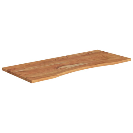 Piano Scrivania 120x50x2,5cm Rettangolare Legno Massello Acacia