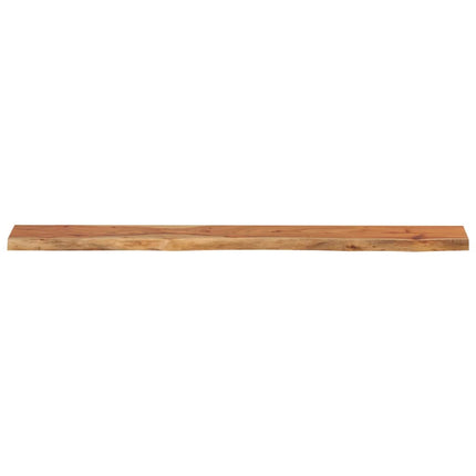 Mensola Muro 140x20x2,5cm Rettangolare Legno Acacia Bordi Vivi