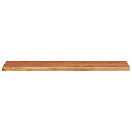 Mensola Muro 100x30x2,5cm Rettangolare Legno Acacia Bordi Vivi