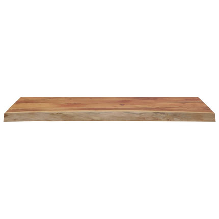 Piano Tavolo 100x40x2,5 cm Rettangolare Legno Acacia Bordi Vivi