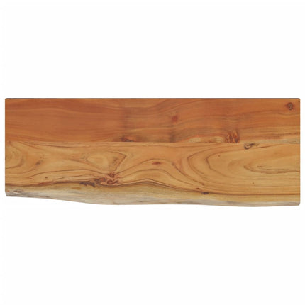 Mensola a Muro 50x20x3,8cm Rettangolare Legno Acacia Bordi Vivi