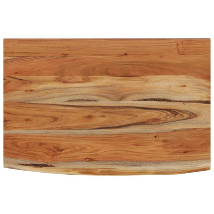 Mensola a Muro 50x30x3,8cm Rettangolare Legno Acacia Bordi Vivi