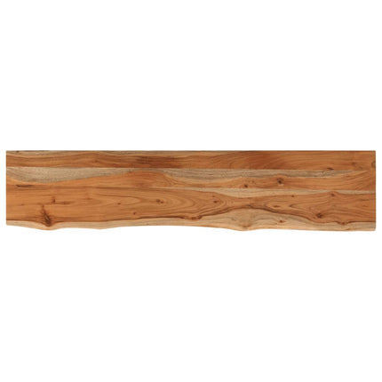 Piano Tavolo 140x30x3,8 cm Rettangolare Legno Acacia Bordi Vivi
