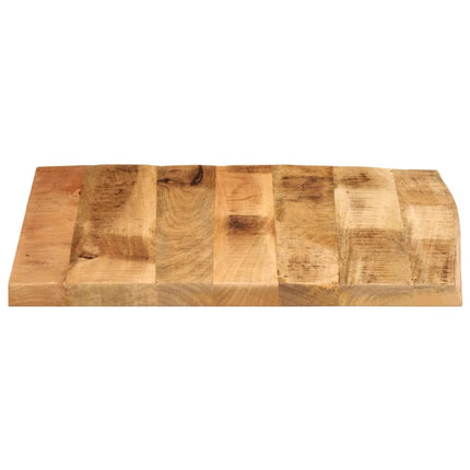 Piano Tavolo 40x40x2,5 cm Bordi Vivi Legno di Mango Grezzo
