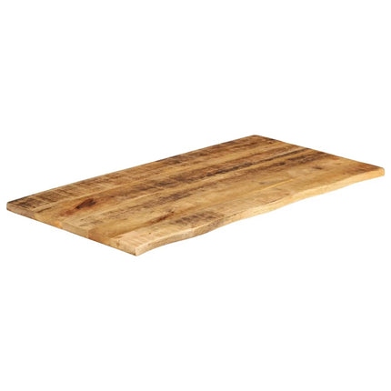 Piano Tavolo 110x60x3,8 cm Bordi Vivi Legno di Mango Grezzo