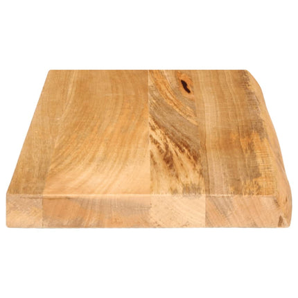 Piano Tavolo Bordi Vivi 40x20x2,5 cm in Legno Massello di Mango