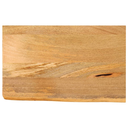 Piano Tavolo Bordi Vivi 40x30x3,8 cm in Legno Massello di Mango