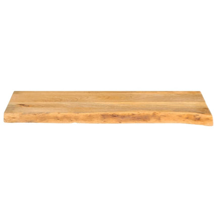 Piano Tavolo Bordi Vivi 90x30x3,8 cm in Legno Massello di Mango