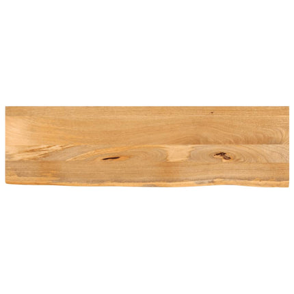 Piano Tavolo Bordi Vivi 110x30x3,8cm in Legno Massello di Mango