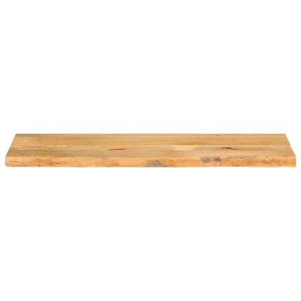 Piano Tavolo Bordi Vivi 110x30x3,8cm in Legno Massello di Mango