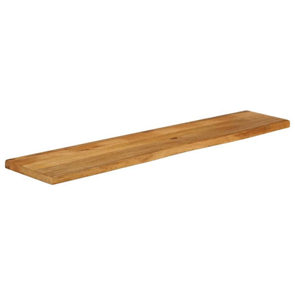 Piano Tavolo Bordi Vivi 140x40x2,5 cm Legno Massello di Mango