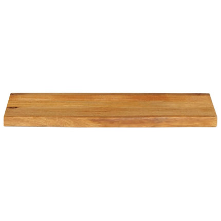 Piano Tavolo Bordi Vivi 80x30x3,8cm in Legno Massello di Mango