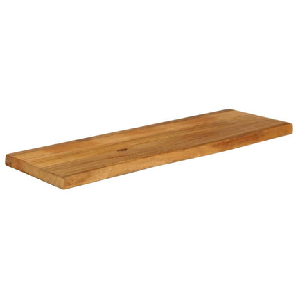 Piano Tavolo Bordi Vivi 100x40x3,8cm in Legno Massello di Mango