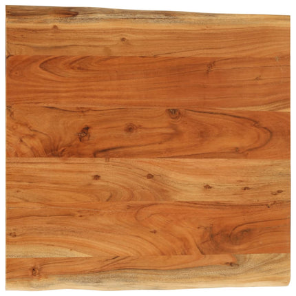 Piano Tavolo 60x60x3,8 cm Quadrata Legno Acacia Bordi Vivi
