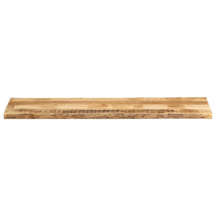 Piano Tavolo Bordi Vivi 160x40x3,8 cm Legno di Mango Grezzo