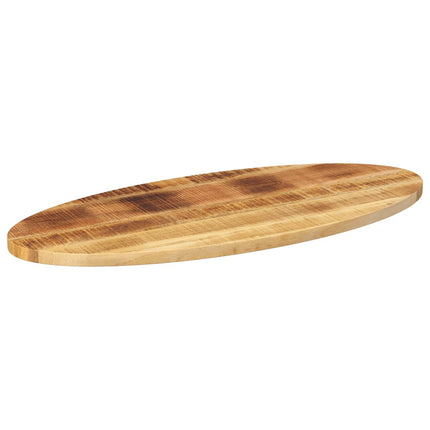 Piano Tavolo 100x40x3,8 cm Ovale in Legno Massello di Mango