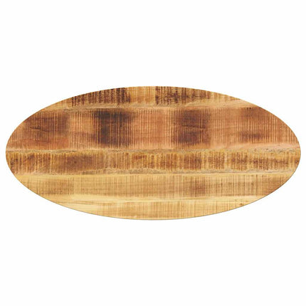 Piano Tavolo 110x40x3,8 cm Ovale in Legno Massello di Mango