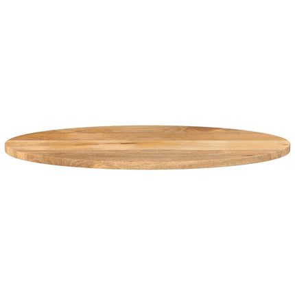 Piano Tavolo 140x60x2,5 cm Ovale in Legno Massello di Mango