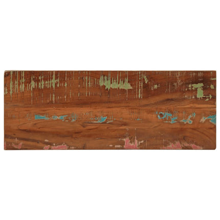 Piano Tavolo 90x20x2,5 cm Rettangolare in Massello di Recupero