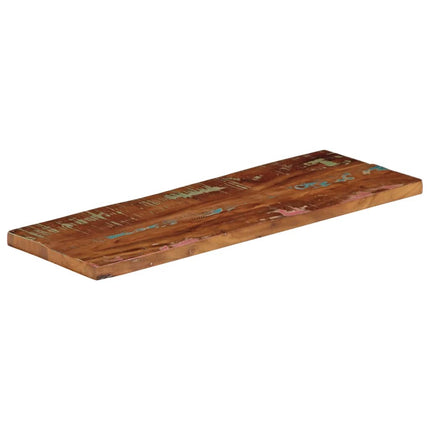Piano Tavolo 90x20x2,5 cm Rettangolare in Massello di Recupero