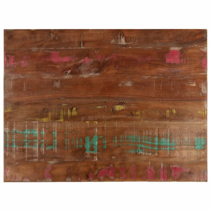 Piano Tavolo 70x60x1,5 cm Rettangolare in Massello di Recupero
