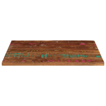 Piano Tavolo 80x60x2,5 cm Rettangolare in Massello di Recupero