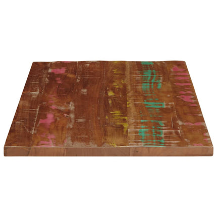 Piano Tavolo 80x60x2,5 cm Rettangolare in Massello di Recupero