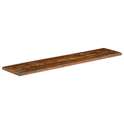 Piano Tavolo 140x30x3,8 cm Rettangolare in Massello di Recupero