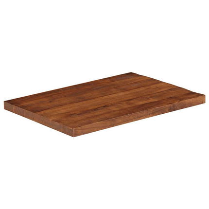 Piano Tavolo 80x70x3,8 cm Rettangolare in Massello di Recupero