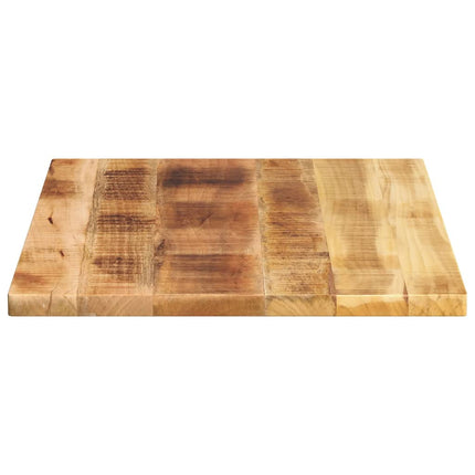 Piano per Tavolo 80x70x2,5cm Rettangolare Legno di Mango Grezzo