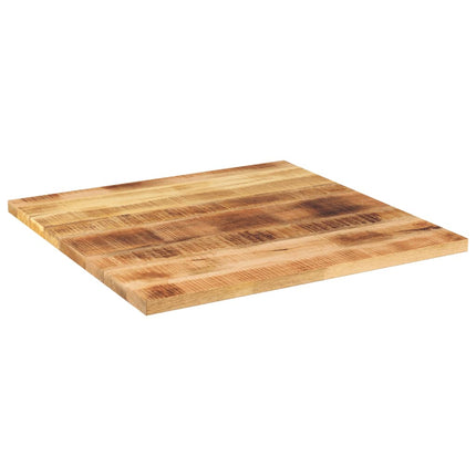 Piano per Tavolo 80x80x3,8 cm Quadrato Legno di Mango Grezzo