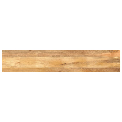 Piano per Tavolo 140x30x3,8cm Rettangolare Legno Massello Mango