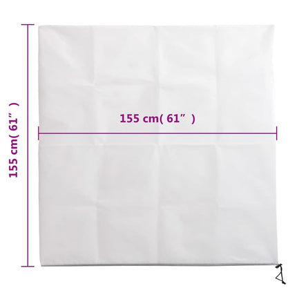 Coperture con Cerniera per Piante 4pz 70 g/mÃ‚Â² 1,55x1,55 m