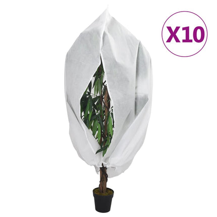 Coperture con Cerniera per Piante 10pz 70 g/mÂ² 1,55x1,55 m