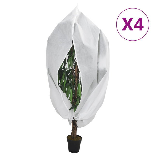 Coperture con Cerniera per Piante 4pz 70 g/mÂ² 3,93x3 m