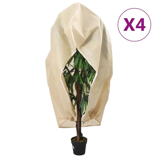 Coperture con Cerniera per Piante 4pz 70 g/mÂ² 3,93x3,5 m