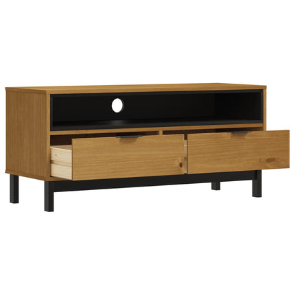 Mobile TV FLAM 110x40x50 cm in Legno Massello di Pino