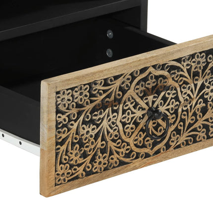 Tavolino da Salotto 80x54x40 cm in Legno Massello di Mango