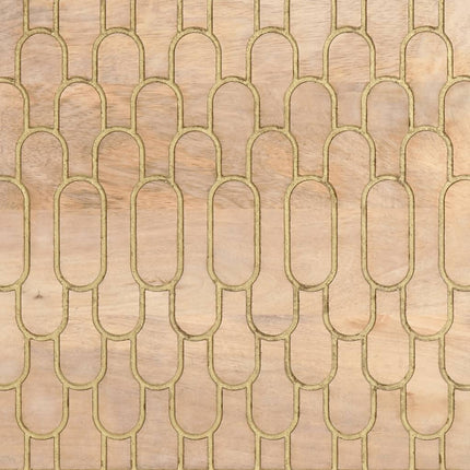 Tavolino da Salotto 80x54x40 cm in Legno Massello di Mango