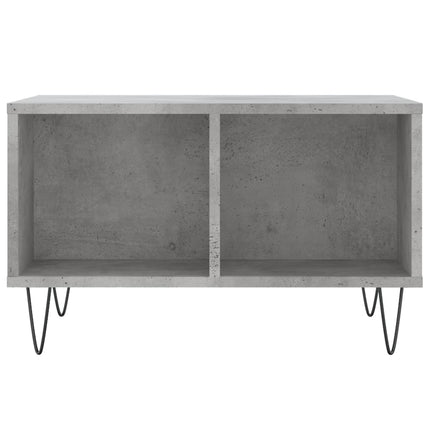 Tavolino Salotto Grigio Cemento 60x50x36,5 cm Legno Multistrato