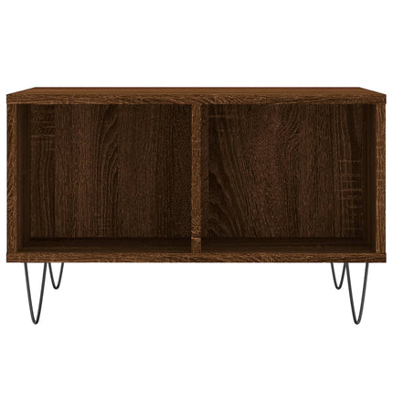 Tavolino da Salotto Rovere Marrone 60x50x36,5 cm in Multistrato