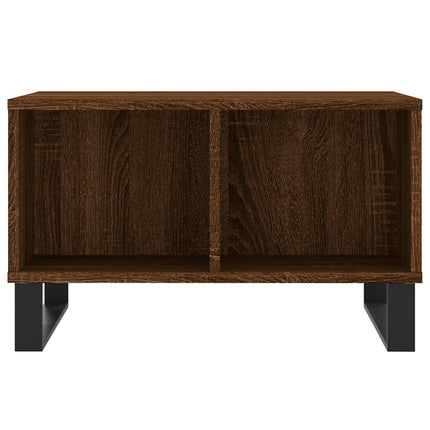 Tavolino da Salotto Rovere Marrone 60x50x36,5 cm in Multistrato