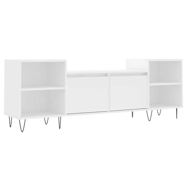 Mobile Porta TV Bianco 160x35x55 cm in Legno Multistrato