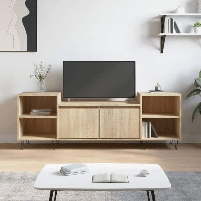 Mobile Porta TV Rovere Sonoma 160x35x55 cm Legno Multistrato
