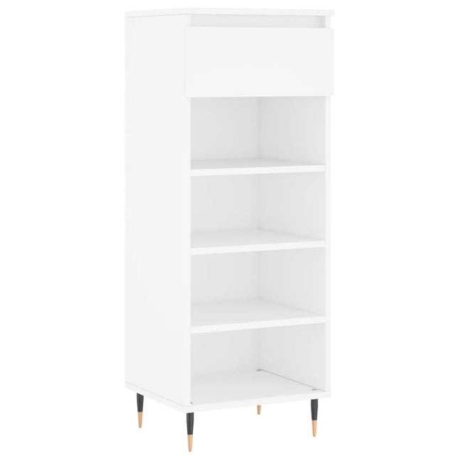 Scarpiera Bianca 40x36x105 cm in Legno Multistrato