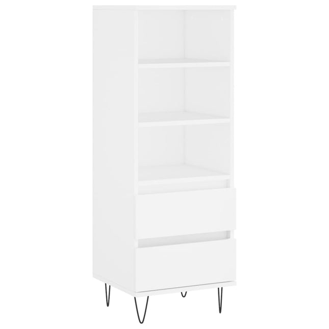 Credenza Bianco 40x36x110 cm in Legno Multistrato
