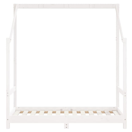 Giroletto per Bambini Bianco 70x140cm in Legno Massello di Pino