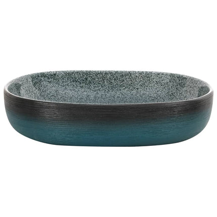 Lavabo da Appoggio Turchese Ovale 59x40x14 cm Ceramica